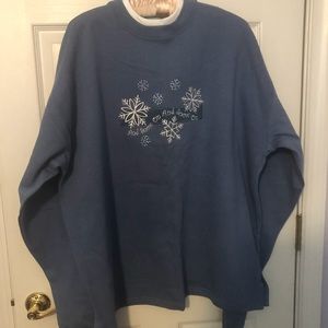 M&C Energy Sportswear Blue Winter Sweatshirt 2X